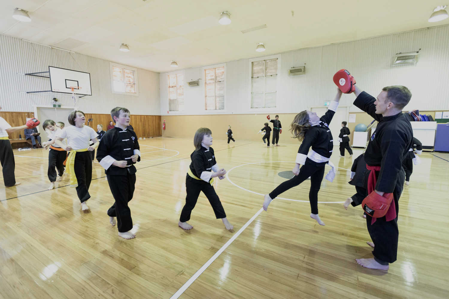 Juniors Kung Fu training Uralla